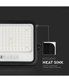 Projecteur LED Solaire 10W - 1700lm, IP65, avec panneau solaire et détecteur