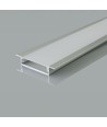Kit de montage VT-71002 2000mm - avec diffuseur pour bande LED, encastré, 40x10mm, argent