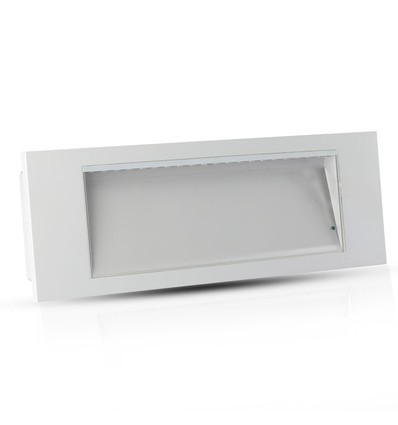 Bloc de secours LED Samsung 3,8W - 6000K, IP20, distance de lecture 22m, avec batterie