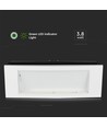 Bloc de secours LED Samsung 3,8W - 6000K, IP20, distance de lecture 22m, avec batterie