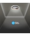 Plafonnier LED 50W, CCT 3-en-1 - Ø50,5cm, bord blanc/noir, télécommande incluse