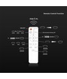 Plafonnier LED 50W, CCT 3-en-1 - Ø50,5cm, bord blanc/noir, télécommande incluse