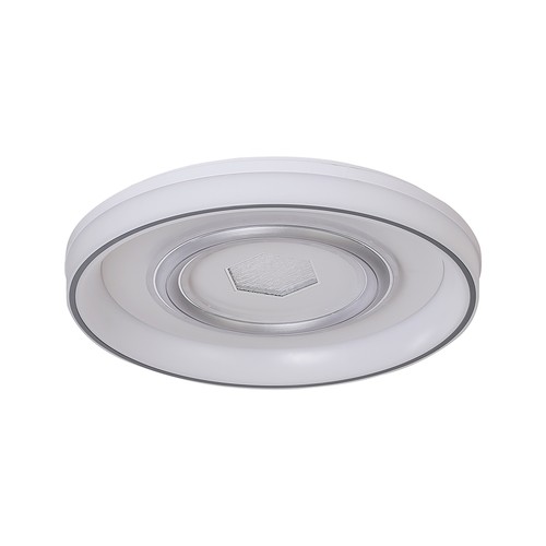 Plafonnier VT-7748 485x70mm 48W LED - décoratif, 3-en-1, blanc, avec télécommande IR