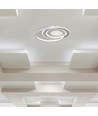 Plafonnier LED 60W, CCT - 50x42cm, blanc, télécommande incluse, dimmable, 4800lm