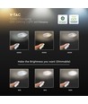 Plafonnier LED 60W, CCT - 50x42cm, blanc, télécommande incluse, dimmable, 4800lm