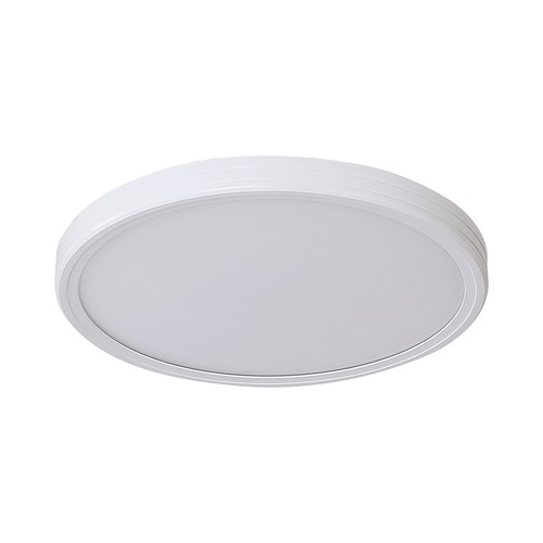 Plafonnier LED 36W avec télécommande - Ø39cm, CCT 3-en-1, bord blanc/noir, source lumineuse incluse