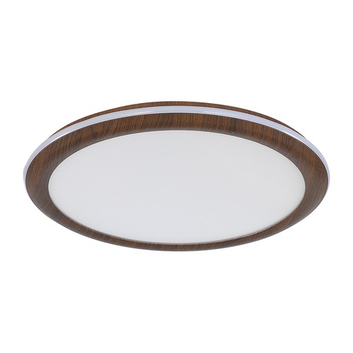 Plafonnier LED 36W design bois - Ø41cm, CCT, dimmable avec télécommande, IP20 intérieur