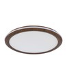 Plafonnier LED 36W design bois - Ø41cm, CCT, dimmable avec télécommande, IP20 intérieur