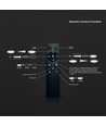 Plafonnier LED 36W design bois - Ø41cm, CCT, dimmable avec télécommande, IP20 intérieur