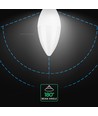 Ampoule LED flamme E14 6,5W - Chip LED Cree, 6 ans de garantie, C37