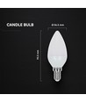 Ampoule LED Vt-1818 3,7W E14 - puce Cree, 3000K, garantie 6 ans