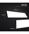 Panneau LED 120x30 - 40W, 110lm/W - 4000K, bord blanc, encastré/saillie