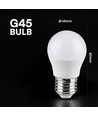 Ampoule LED E27 6,5W - G45, Samsung LED chip, 600lm