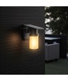 Applique murale LED solaire 0,9W Solara - IP54, noir, 120lm, 3-en-1 CCT, télécommande incl.