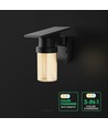 Applique murale LED solaire 0,9W Solara - IP54, noir, 120lm, 3-en-1 CCT, télécommande incl.