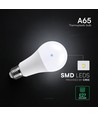 Ampoule LED E27 15W - A65, 1500lm, angle 200°, remplace 100W