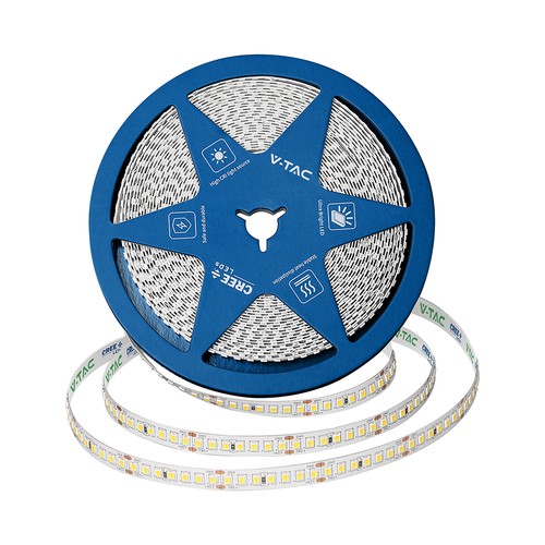 Ruban LED 10m 12W/m, 168 LED/m - 24V, IP20, 140lm/W, SMD2835