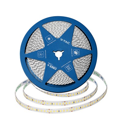 5m 12W/m Ruban LED, 168 LED/m - 24V, IP20, 6400K, 1650lm/m