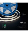 5m 12W/m Ruban LED, 168 LED/m - 24V, IP20, 6400K, 1650lm/m