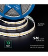5m 18W/m Ruban LED, 238 LED/m - 24V, 135lm/W, IP20, blanc froid