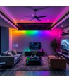 Kit LED Neon Flex RGBIC 5m - 5V USB, application Bluetooth, télécommande