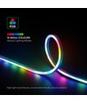 Kit LED Neon Flex RGBIC 5m - 5V USB, application Bluetooth, télécommande