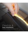 Bande LED 120 VT-2835 8W/m - puce Cree 4000K IP20 24V 5mm double PCB (10m/rouleau) (prix/m)