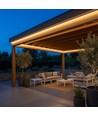 5m 230V RA93 étanche HiCri slim COB strip - Intérieur/Extérieur, IP67, 296 LED, 10W/m, adhésif