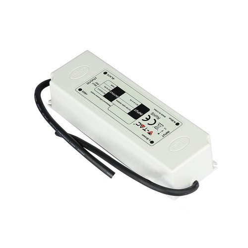 Alimentation 150W / 12V DC étanche - 12.5A, IP67, Slim design, boîtier plastique
