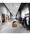 Spot encastrable 3xGU10, carré - Blanc/Noir, aluminium, sans source lumineuse, perçage : Ø256x85mm, dimensions : 270x100mm
