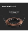 Spot encastrable GU10 Bronze - Rond, IP20, beau design