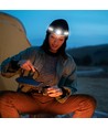 Lampe frontale LED rechargeable 3W+5W - 470lm, grand angle 230°, IP44, batterie incluse