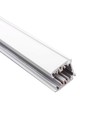 Rail monophasé 1m pour spots sur rail - Blanc, 32x36x1000mm, IP20 intérieur