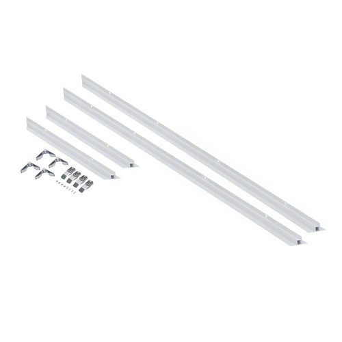 Cadre d'encastrement pour panneaux 120x30 - Blanc, aluminium