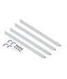 Cadre d'encastrement pour panneaux 60x60 - Blanc, aluminium