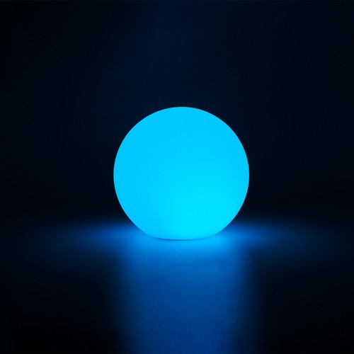 Ø8 cm boule LED RGB - Rechargeable, avec télécommande, IP66