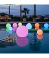 Ø15 cm boule LED RGB - Rechargeable, avec télécommande, IP66