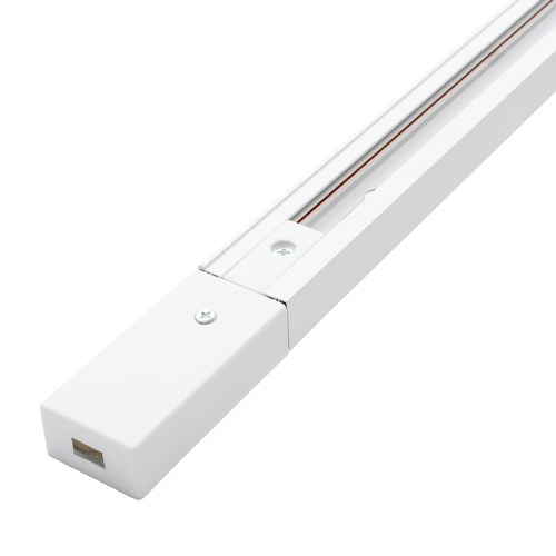 Rail de 1m pour spot sur rail - Blanc, 1F2W, monophasé