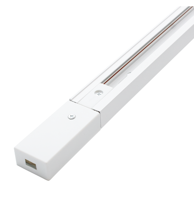 Rail de 1m pour spot sur rail - Blanc, 1F2W, monophasé