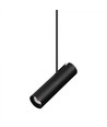 Plafonnier télescopique GU10 - Noir, aluminium, 83-117cm