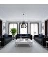 Suspension design E27, Ø42cm - Noir mat, plafonnier décoratif, sans source lumineuse