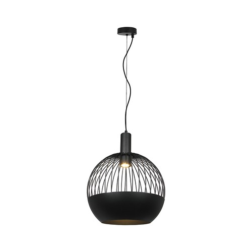 Suspension design GU10 - Noir mat, Metal serie, Ø40 cm