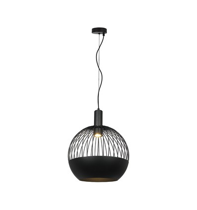 Suspension design GU10 - Noir mat, Metal serie, Ø40 cm