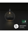 Suspension design GU10 - Noir mat, Metal serie, Ø40 cm