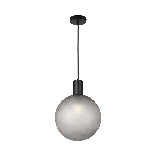 Monture de suspension design E27 - D100*H25mm, noir mat, sans source lumineuse