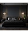Monture de suspension design E27 - D100*H25mm, noir mat, sans source lumineuse
