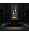Suspension design LED 2x5W - Ø15cm, 3000K, Sandy Black
