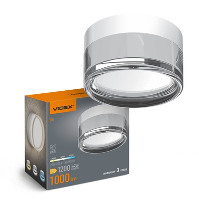 Applique/plafonnier extérieur 9W - IP65, 3CCT, blanc, rond, Bulkhead