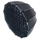 Softbox avec grille, Ø65cm - Pour projecteur 200W/300W, noir
