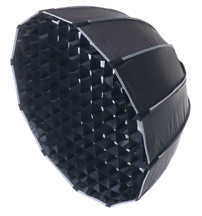 Softbox avec grille, Ø65cm - Pour projecteur 200W/300W, noir